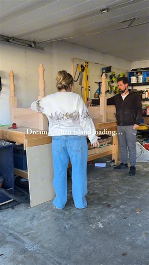 Britt Bengoechea | You guys know I live for a good sneak peek — so here’s a tiny glimpse of our kitchen island coming to life. We’re only halfway there and I... | Instagram
