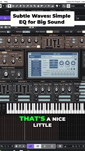Sub bass from scratch? Easy. Virtual synth EQ = BOOM. #SubBass #SoundDesign #MusicProduction #EQTips #Synthesizer