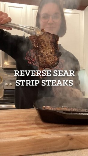 Elevate your at-home dining experience with the flavor of these melt-in-your-mouth #CertifiedAngusBeef strip steaks! Don’t let your week slip away without a sizzling twist like reverse searing some steak because we have a secret to share… There is a part 2 coming very soon to see how Chef Ashley makes a classic steak sauce! You’ll be able to ditch the store-bought sauce and take classic homemade sauces to new heights! | Certified Angus Beef ® brand