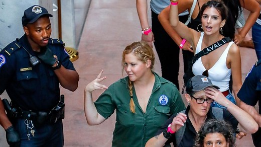 Amy Schumer, Emily Ratajkowski arrested at Brett Kavanaugh sit-in protest