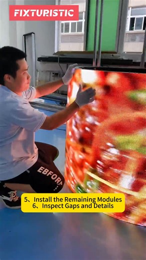 Installation of a Cylindrical LED Display Cylindrical LED Video Wall Rigging Building a Cylindrical LED Screen System | Fixturistic Display