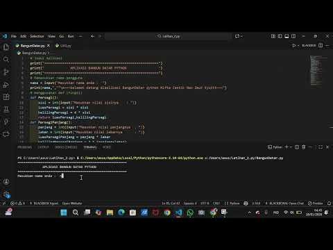 Bahasa pemrograman python "Aplikasi Bangun Datar"