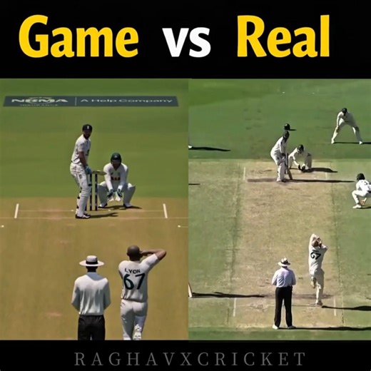 Nathan Lyon Real vs Cricket 26 – Spot The Difference! 👀