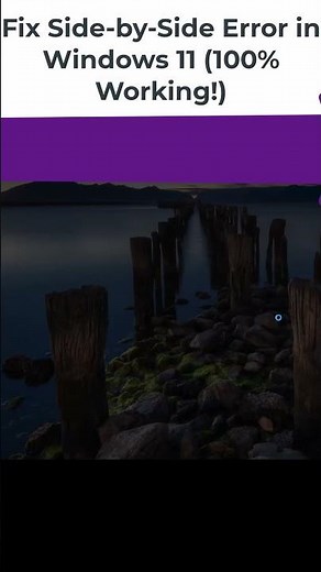 Fix Side by Side Error in Windows 11 100% Working!