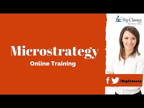 MicroStrategy Training Video - MicroStrategy Desktop Tutorial - Bigclasses
