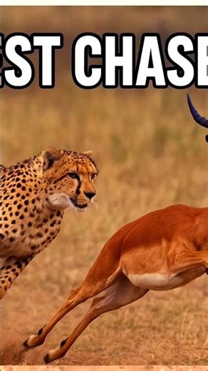 The fastest chase ever! Watch this cheetah sprint at unbelievable speed to catch its prey.🐆🔥 #Shorts