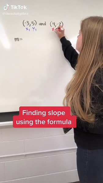 Finding slope from points, a table, or a graph! #EduTok #LearnOnTikTok #TikTokPartner #MathTok
