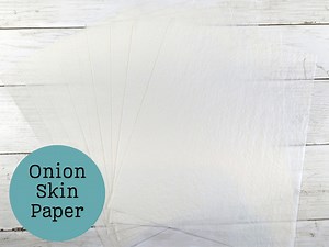 Vintage Onion Skin Paper Sheets: Translucent Typing Paper for Decoupage, Collage, Junk Journals - Etsy