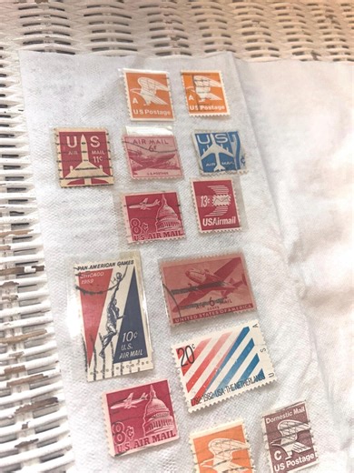 Air Mail Stamps - Etsy UK