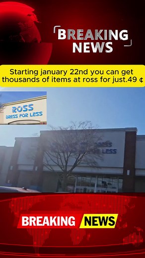 Ross Stores 49 Cent Sale Details Starting January 22nd