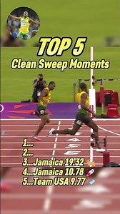 Top 5 Greatest Podium Sweep Moments in Sprinting History!