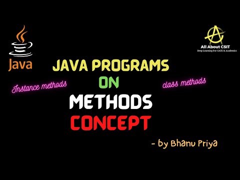 Program on Method with Arguments and with Return values| Java Tutorials| BhanuPriya
