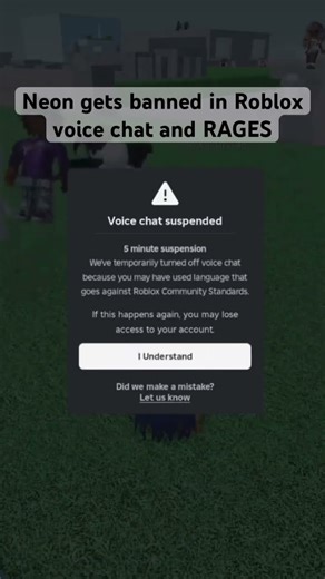 @NeonRblxFr Gets banned in Roblox voice chat and RAGES 💀😭