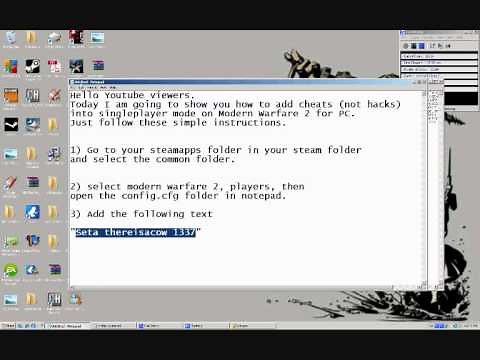How To Add Cheats To Singleplayer Modern Warfare 2 For PC
