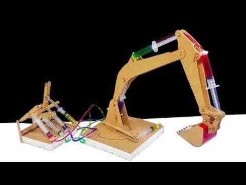 How to make a jcb at home | school project jcb hydraulic | science project for students ❤️