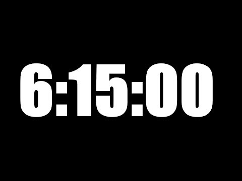 6 HOUR 15 MINUTE TIMER • 375 MINUTE COUNTDOWN TIMER ⏰ LOUD ALARM ⏰