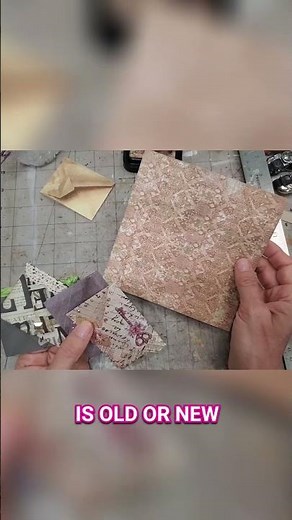 6x6 Paper Craft: Easy DIY Envelope with Built-in Closure! #shorts