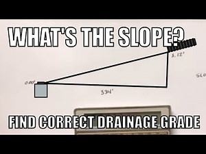 Find the Correct Culvert Drainage Grade