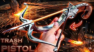Forged a Real Crossbow Pistol #Forge #forging #crossbow | Random Hands