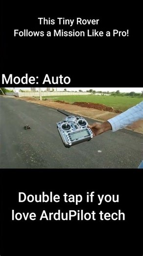 Autonomous ArduPilot Rover Runs Mission | DIY GPS Bot #shorts