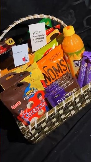 Snack Basket Gift 🎁🍫🍿 So Cute & Perfect Surprise Idea! | #Shorts #love #imbloomcoco