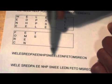 How to Create a Coded Message - Using a Secret Code - The 6x4 Box Method - Step by Step Instructions