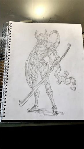 Fantasy Armor Design Sketch from Imagination