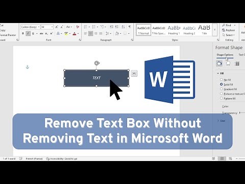How to Remove Text Box Without Removing Text in Word! (2025)