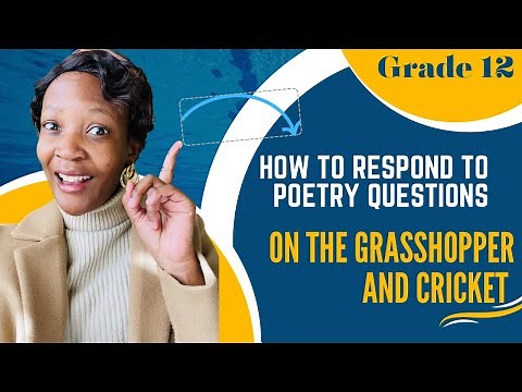 How to respond to questions based on poetry. Grade 12 Final preparations: Paper 2