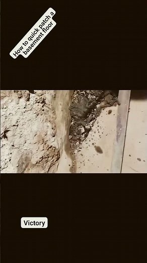 cement patching basement floor 101 #concrete #construction #diy #motivation #teach #howto #lifehacks