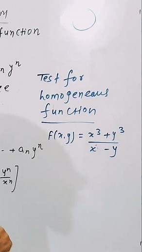 differential calculus homogeneous function #engineering #gate2024 #calculus