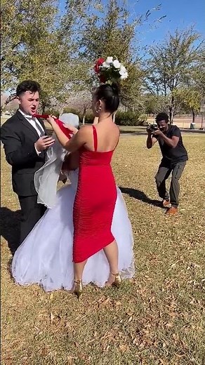 Bridesmaid gets caught cheating with groom!😱 #Shorts