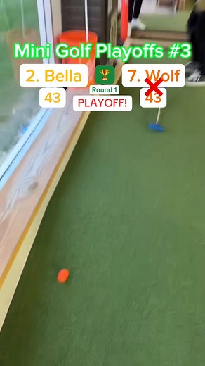 31K views · 247 reactions | MUST WATCH! Mini Golf Playoffs #3 Round 1, (PLAYOFF) 2. Bella vs 7. Wolf #fun #minigolfer #crazygolfing #golfing #crazygolfcourse #minigolfers #crazygolfers #minigolfmarketing #golfer #family #crazygolfer #miniaturegolfcourse | One Golf | Facebook