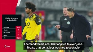 Adeyemi could face disciplnary action by Dortmund after angry sub reaction