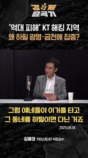 '억대 피해' KT 해킹 지역 왜 하필 광명·금천에 집중? ft. 김용대 ICT 석좌교수 #경제탈곡기 #shorts