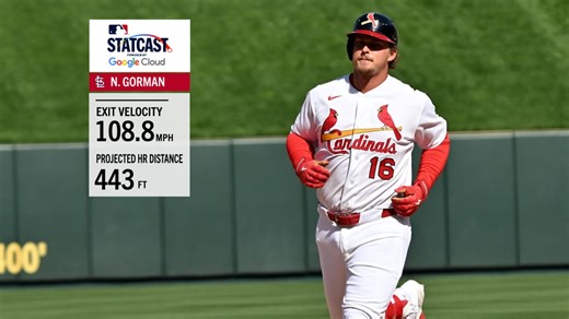 Nolan Gorman's 443-foot home run