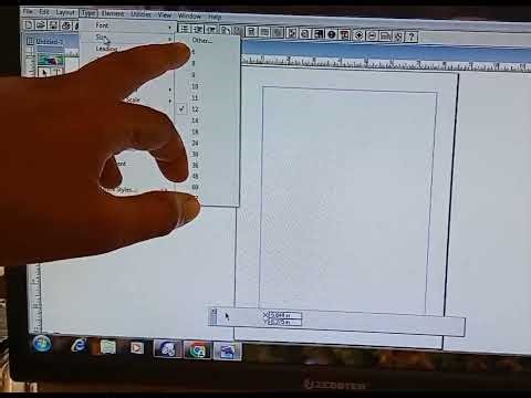 Adobe pagemaker me Type Menu ka istemal karain