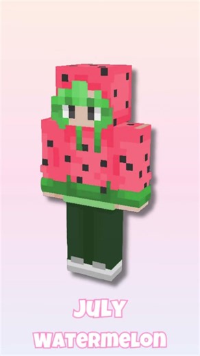 your month = your minecraft skin ✨