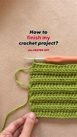 How to end my crochet project? #crochetforbeginners #crochettutorial #crochet #crocheting
