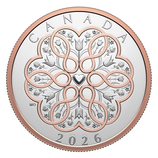 Celebrate Love – 1 oz. Fine Silver Coin (2026)  | The Royal Canadian Mint