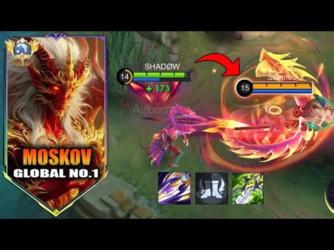 Top Global Moskov Best 1 Hit Build 2025! Broken Build (most recommend to all moskov players) MLBB!!