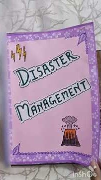 Disaster management project file 😍 social science || class 8,9,10 || sst HHW