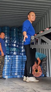 11K views · 47 reactions | Using conveyor belts to load containers is more convenient and faster. One full container of PVC layflat hose and other PVC hoses. Contact me quickly to get best price: +8618031853117 #manufacturer #hosefactory #import | Ashley Cui | Facebook