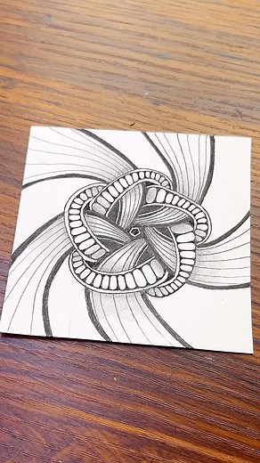 Zentangle Pattern-MUSUBI | Drawing Tutorial For Beginners #zentangle #doodle #zendoodle #art #zenart #mindfulart #trending #viralpost #fbpage #easyart | Easy Art