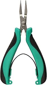 The Beadsmith Long Chain Nose Plier – Micro Grip Series – 5 inches (127mm) – Comfortable Handle with Spring Action Design, Fine Polished Stainless-Steel Head, Quality Tool for Jewelry Making