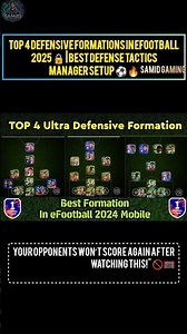 🤯 INSANE Defensive Formations in eFootball 2025! Top 4 Meta Setups REVEALED 🔥