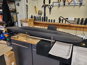 1:100 scale US Lafayette RC Submarine from Engel of Germany Overview