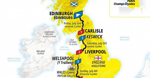 OFFICIAL | 2027 Tour de France starts in Edinburgh - First 3 stages of British Grand Depart revealed