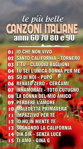Musica italiana anni 60 70 80 e 90 i migliori #canzoniitaliane #italianmusic #musicaitaliana