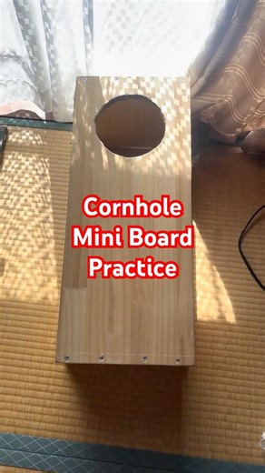 Mini Cornhole board handmade